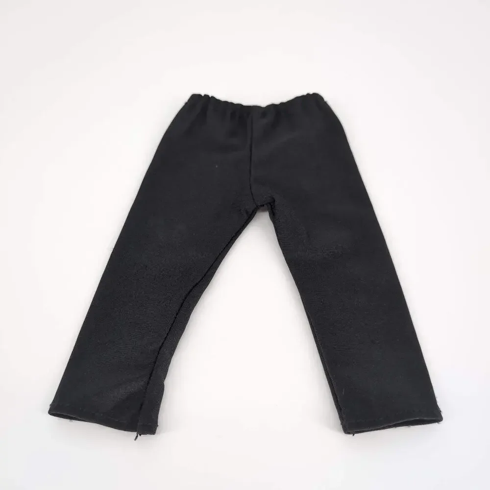 Unbranded Black Spandex Lycra Full Length Doll Leggings for 18 inch Dolls - GUC